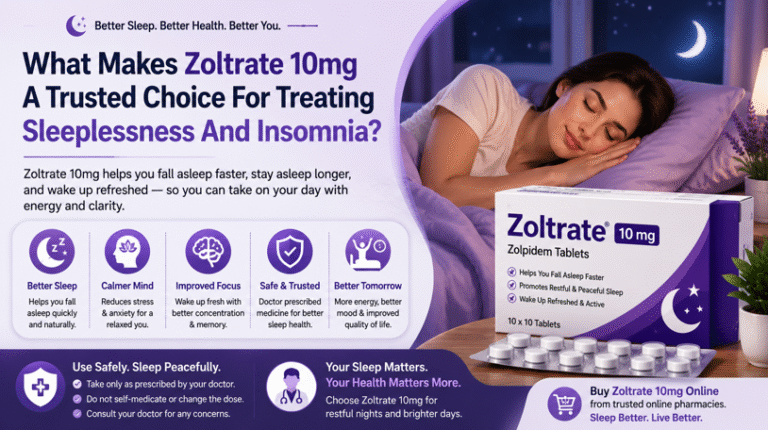What Makes Zoltrate 10mg A Trusted Choice For Treating Sleeplessness And Insomnia?